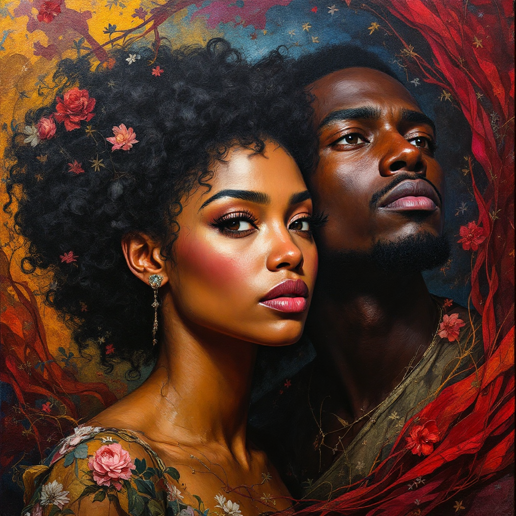 Painting titled Love