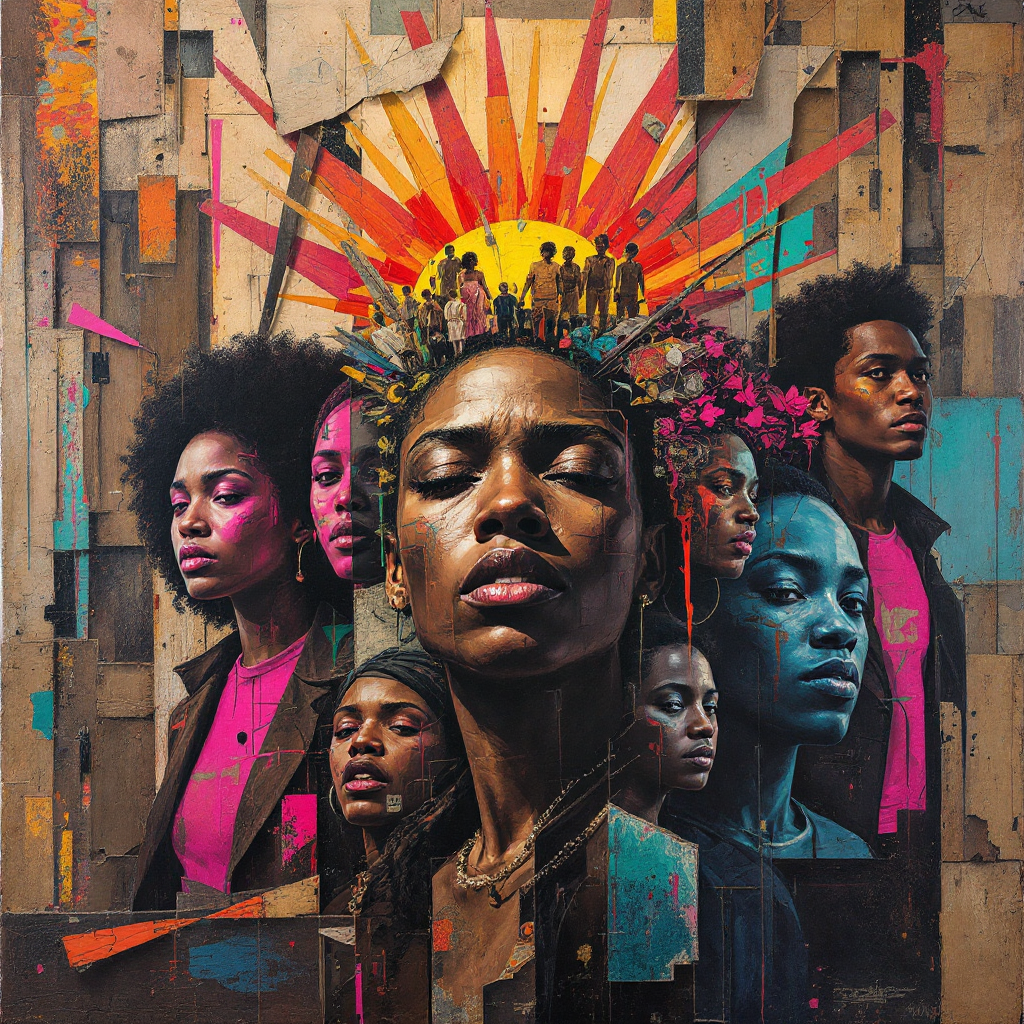 Painting titled The Weight of My Crown