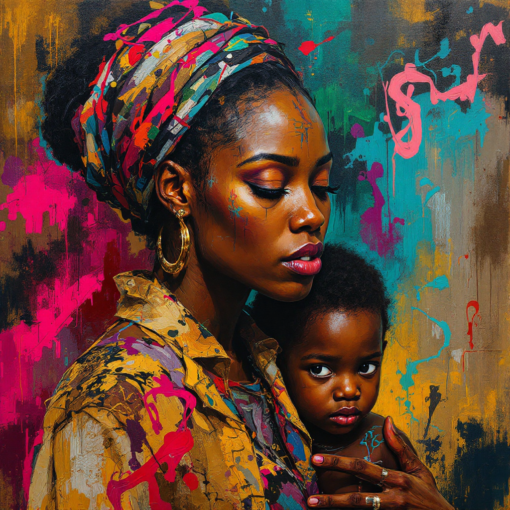 Painting titled Womb