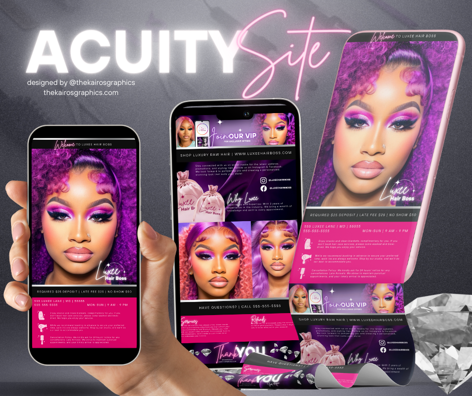 Service-based website layout