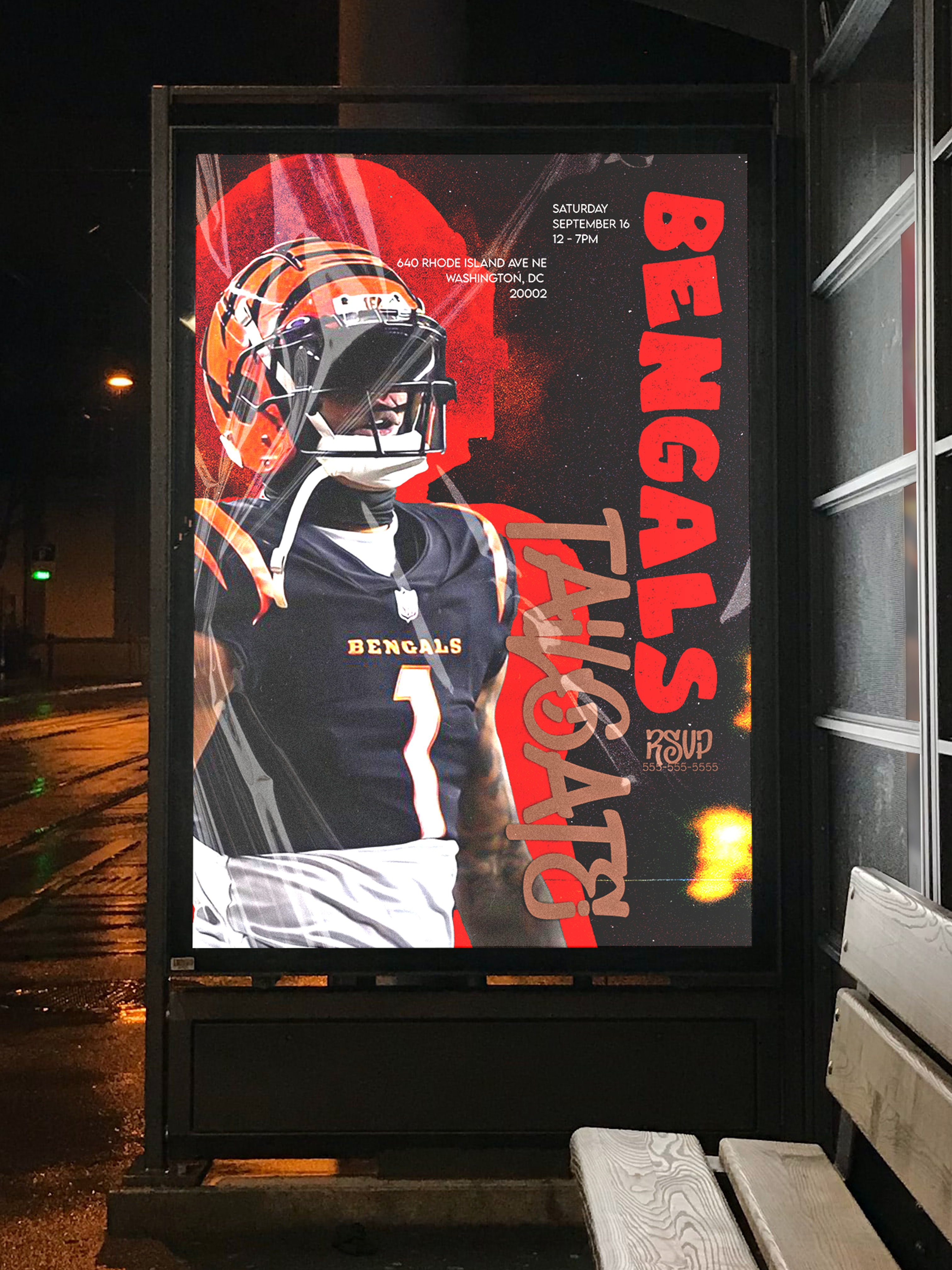 Sports fan poster artwork