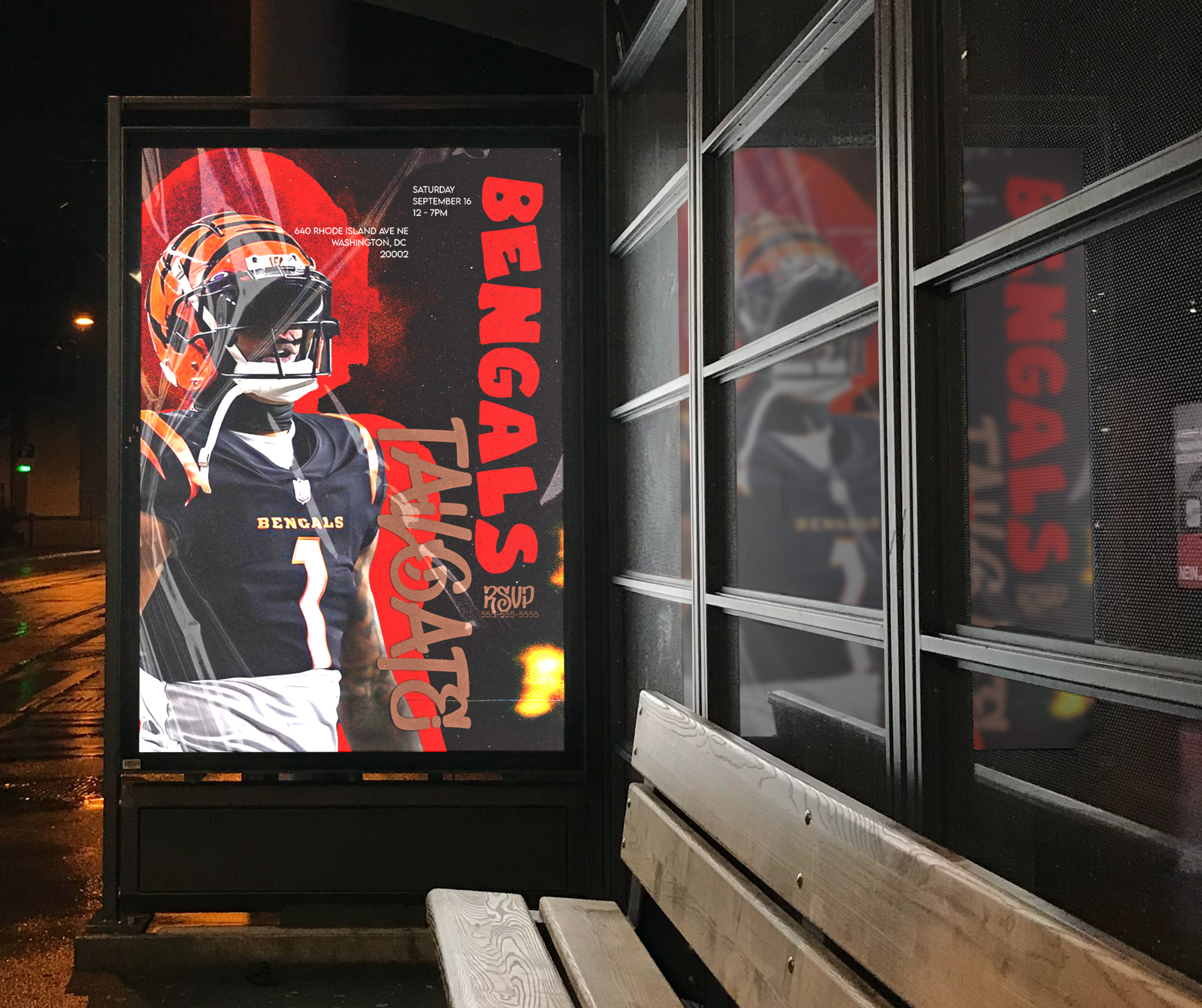 Sports fan poster artwork