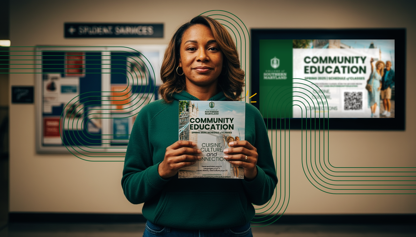 Award-winning Spring 2025 Continuing Education schedule cover