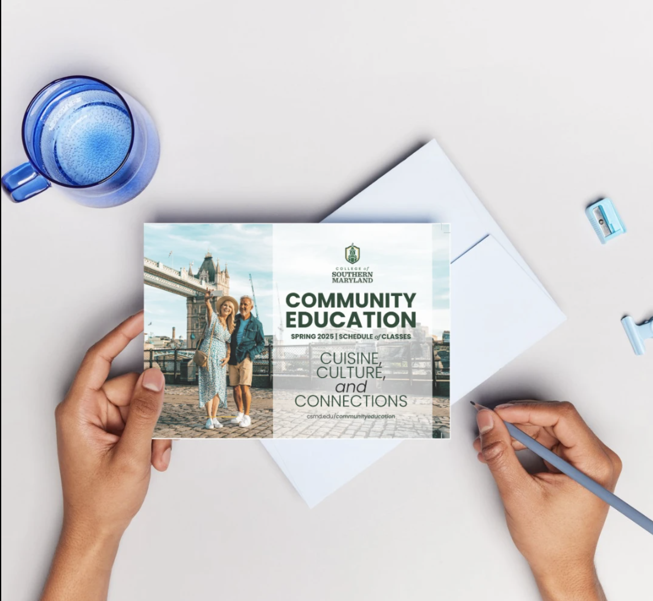 Spring 2025 schedule postcard